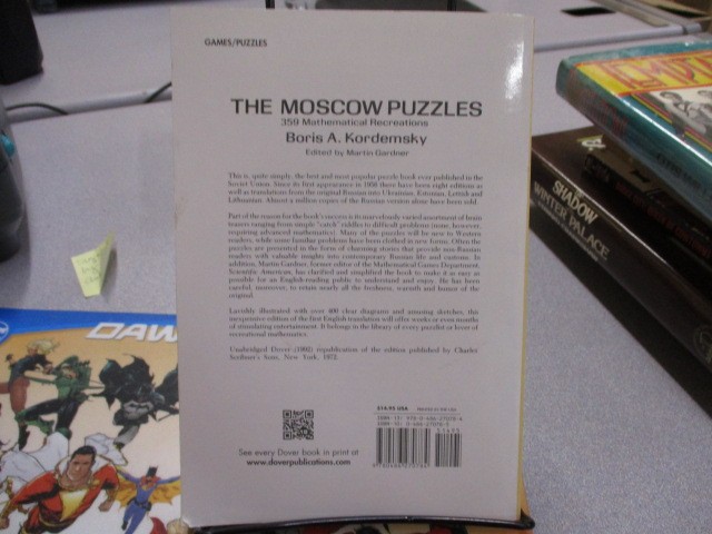 The Moscow Puzzles: 359 Mathematical Recreations (Dover Recreational Math), Kord