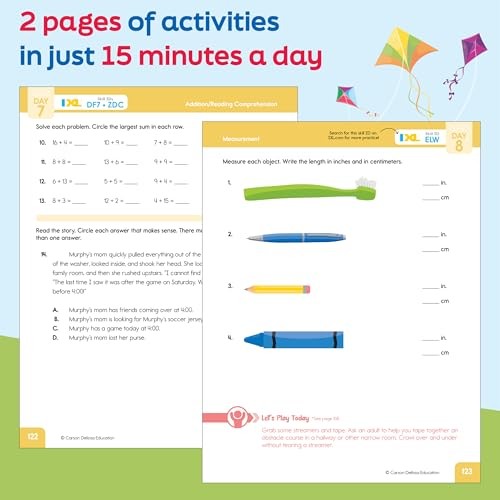 Summer Bridge Activities Workbook 1st to 2nd Grade Learning Fun 160 Pages