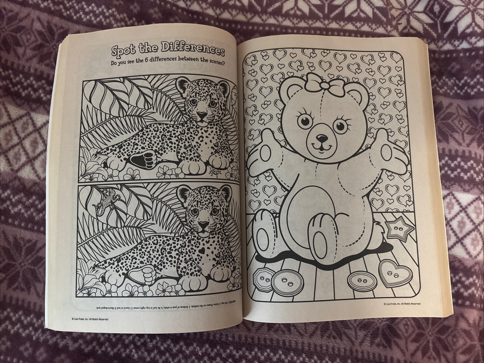 Lisa Frank Coloring and Activity 288 Pages Book NO STICKERS (2 Pages Used)