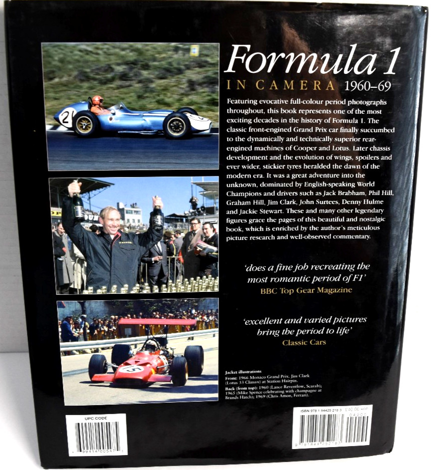 Formula 1 In Camera 1960 – 1969 Paul Parker 2006 1st Ed. Hardcover *VERY GOOD*