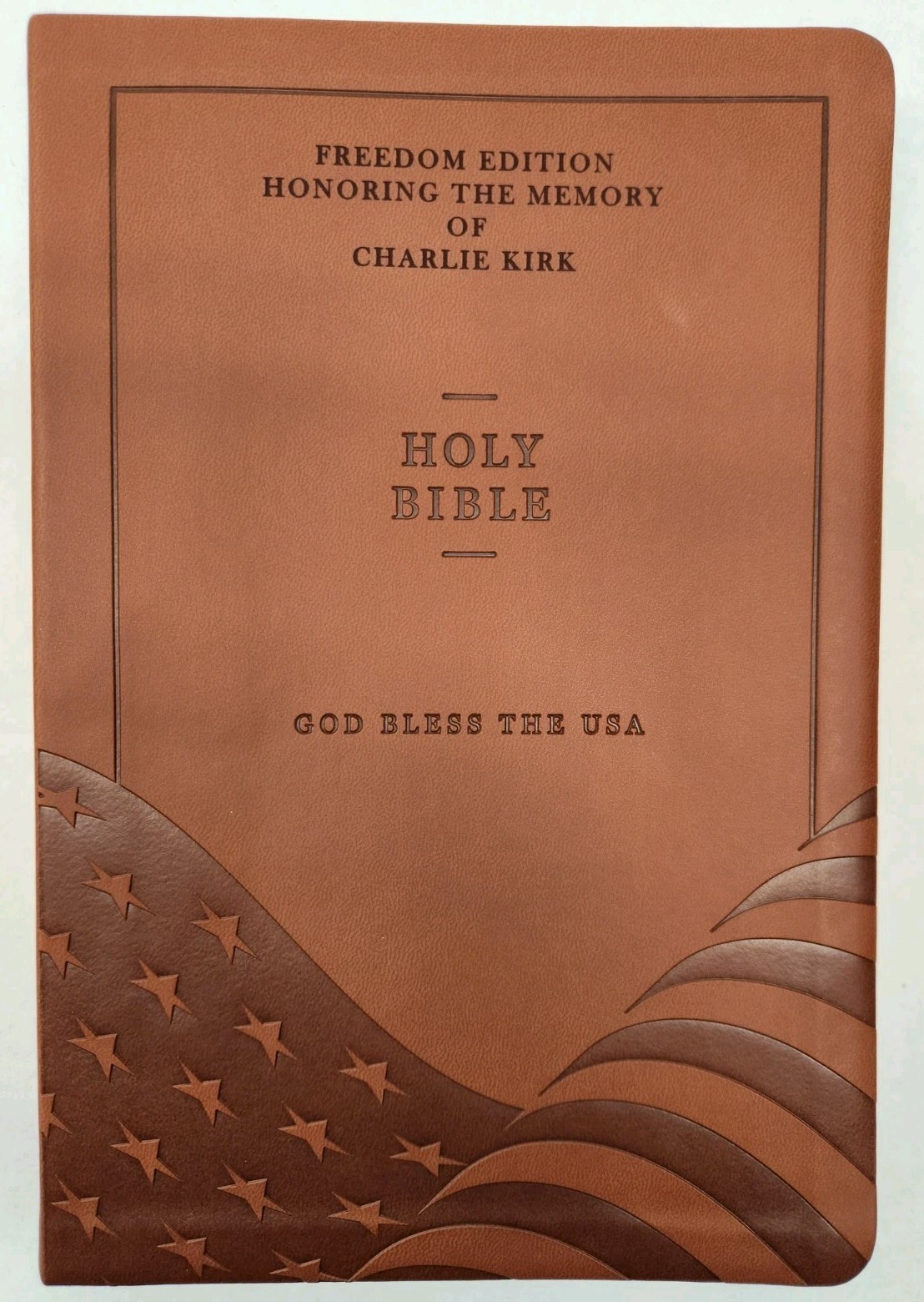 Charlie Kirk Book Lot Right Wing Revolution & God Bless The USA Bible Trump MAGA