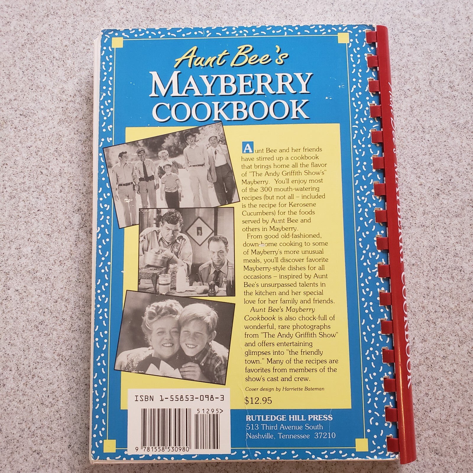 Aunt Bees Mayberry Cookbook 244 Pages Recipes Interesting Read Too