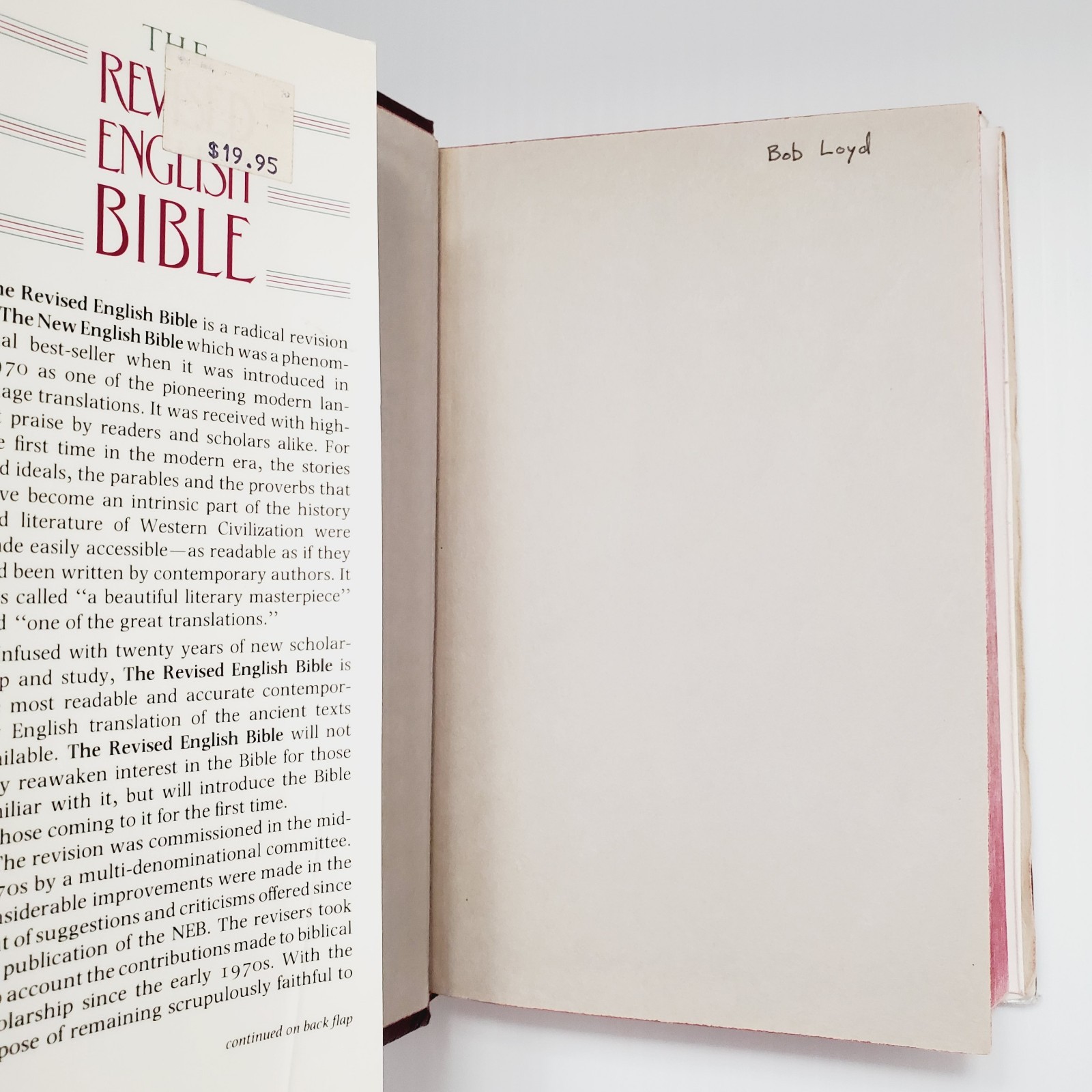 The Revised English Bible Book Oxford Cambridge Hardcover
