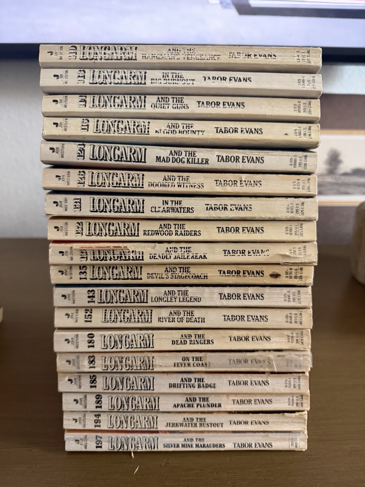 Longarm by Tabor Evans 18 Adult western paperback Books