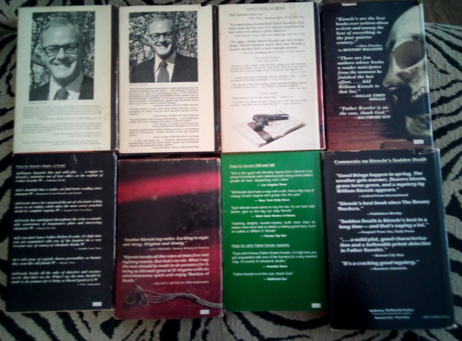 Lot of Vintage William X Kienzle Father Koesler Thrillers~First 8 in Series~HBDJ