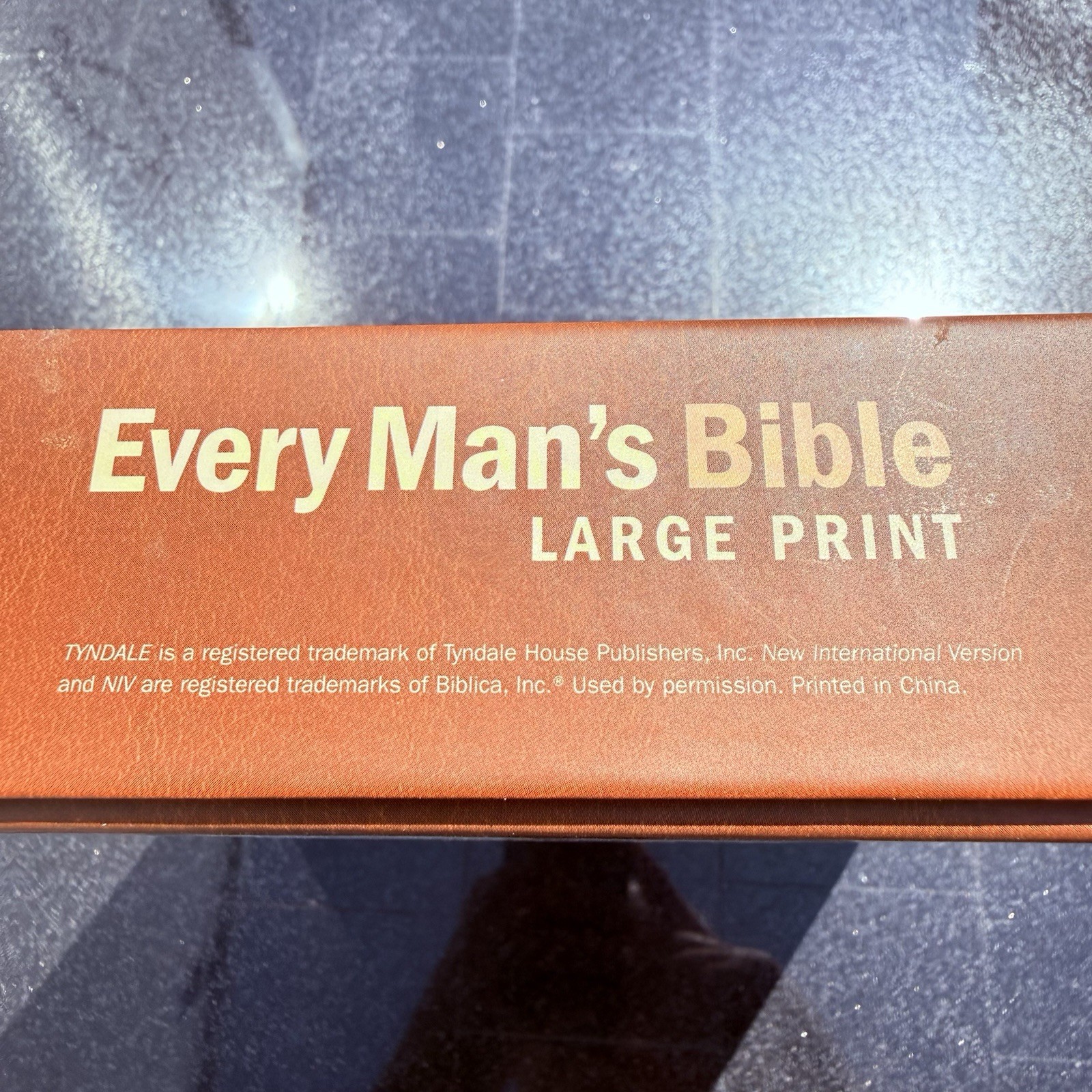Every Man’s Bible by Tyndale (2015, Imitation Leather)