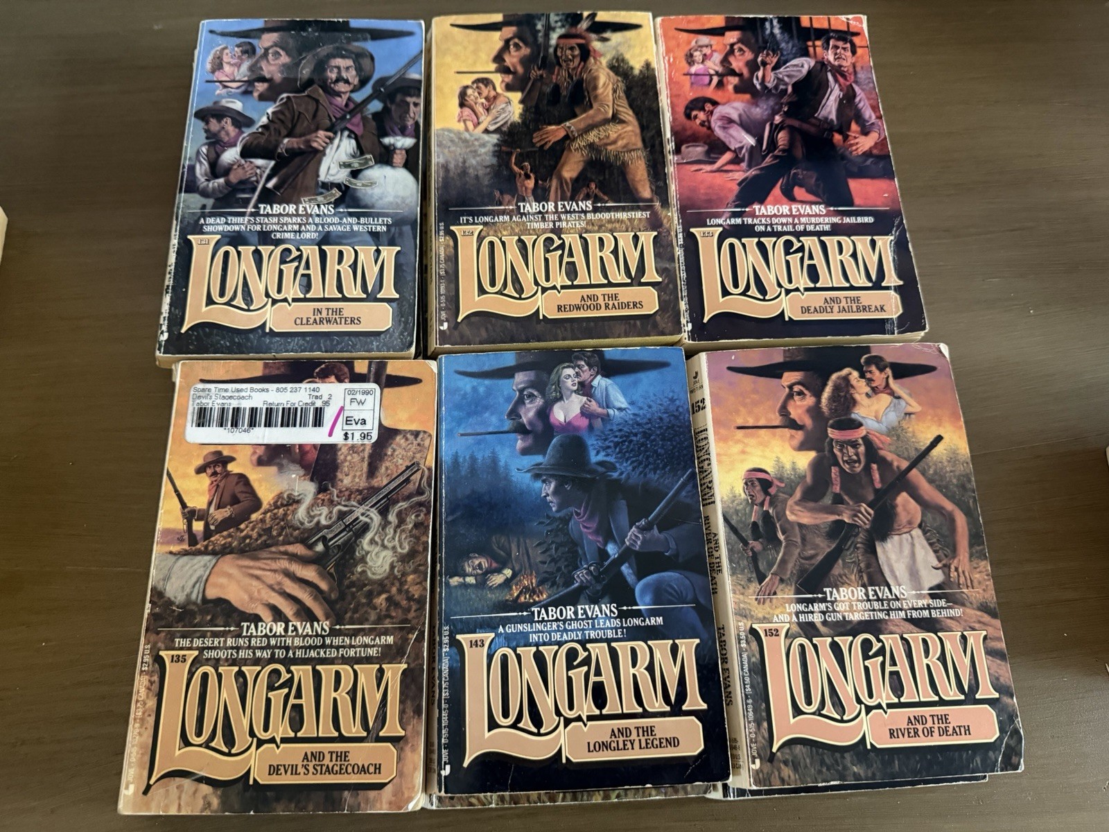 Longarm by Tabor Evans 18 Adult western paperback Books