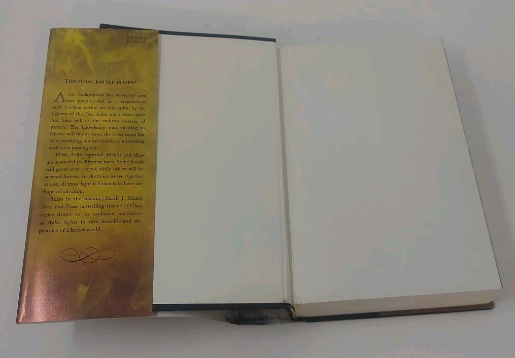 Kingdom of Ash – Sarah J. Maas HCDJ 1st Edition/1st Printing Throne of Glass