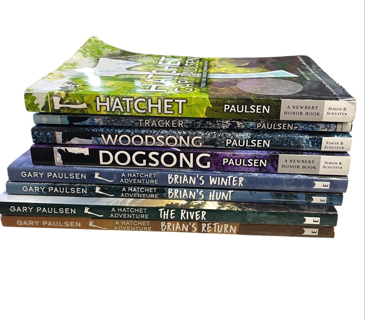 Gary Paulsen Book Lot 8 Hatchet Adventures Brian’s Winter Hunt River Return