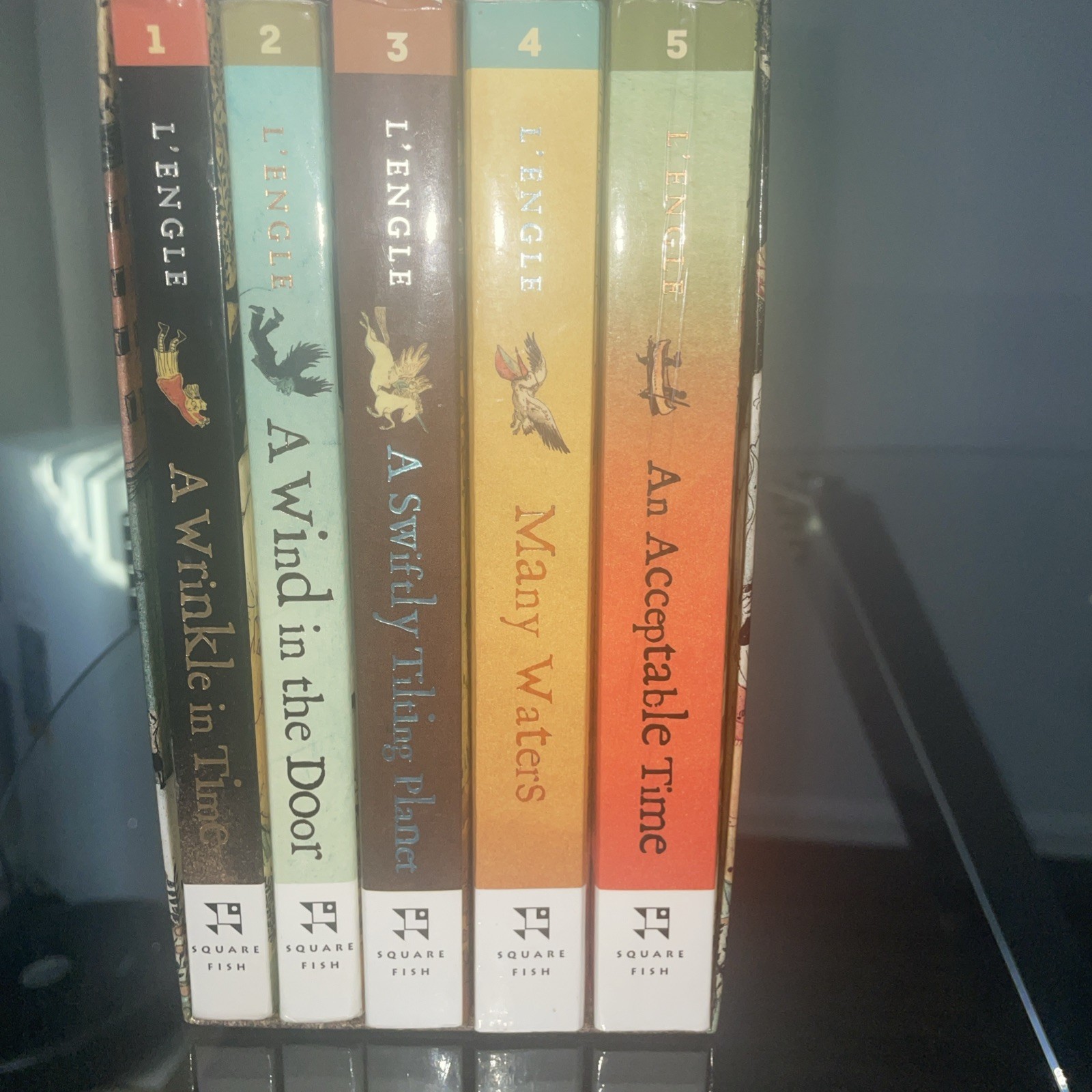 A Wrinkle in Time Quintet by L’Engle (Paperback, Square Fish)