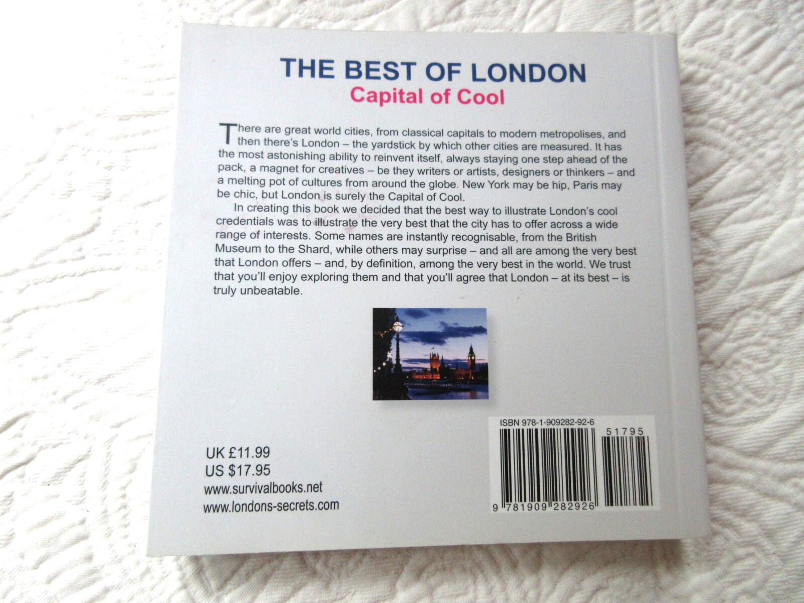 THE BEST OF LONDON THE CAPITAL OF COOL PB DAVID HAMPSHIRE ENGLAND 256 PAGES