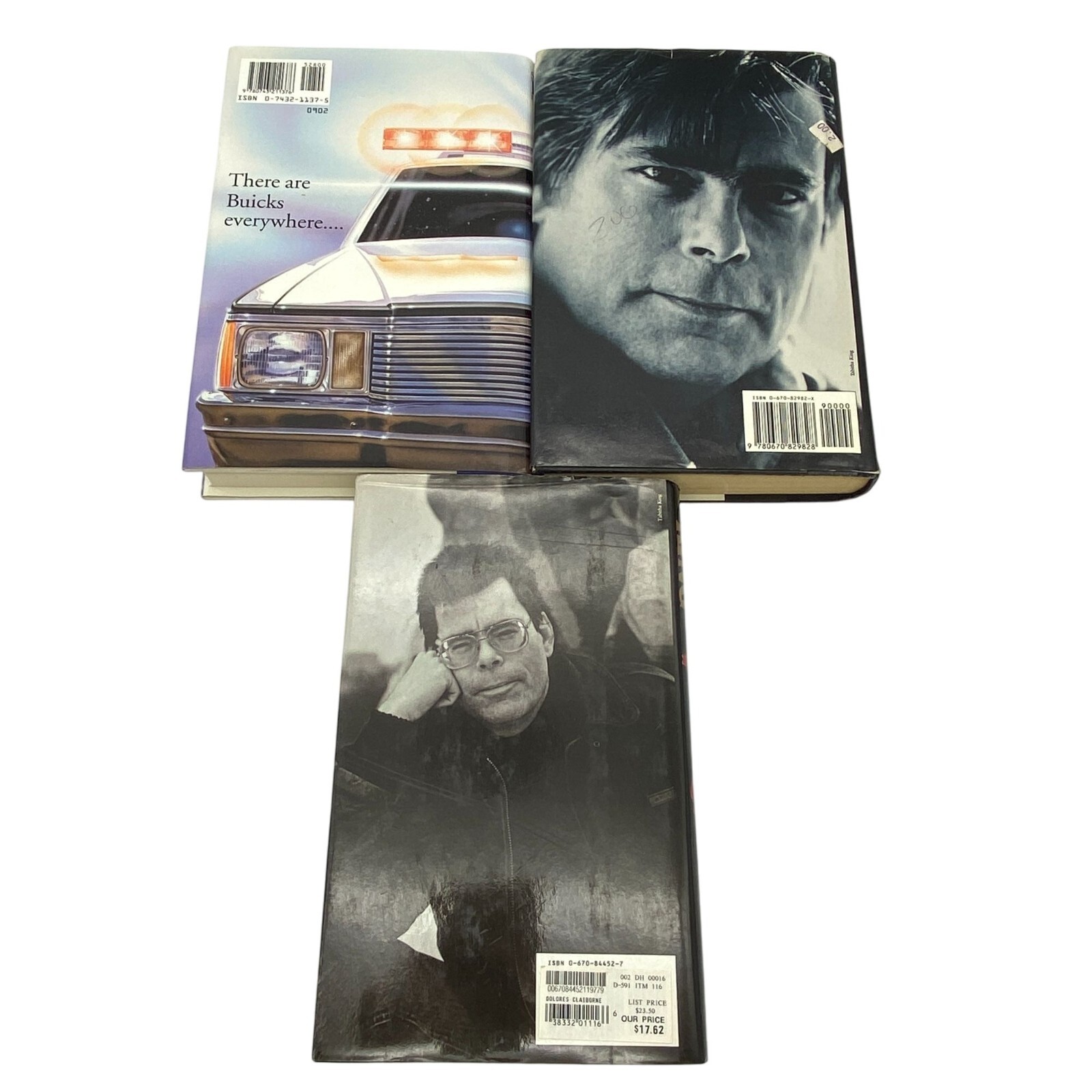 Stephen King Lot of three HB Books Buick 8 Dolores Claiborne Dark Half