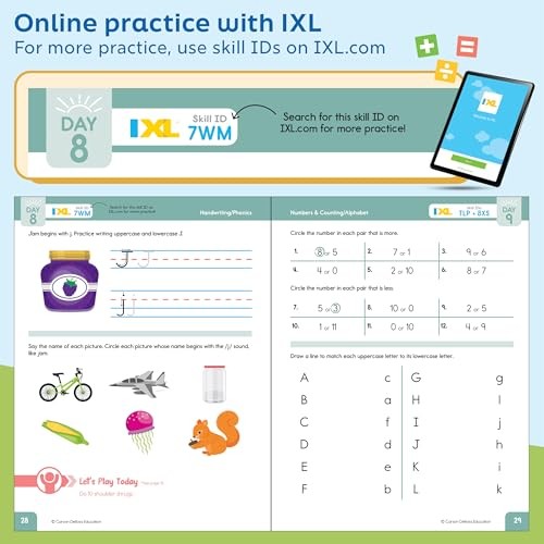 Summer Bridge Activities Kindergarten to 1st Grade Workbook 160 Pages Fun Lea…