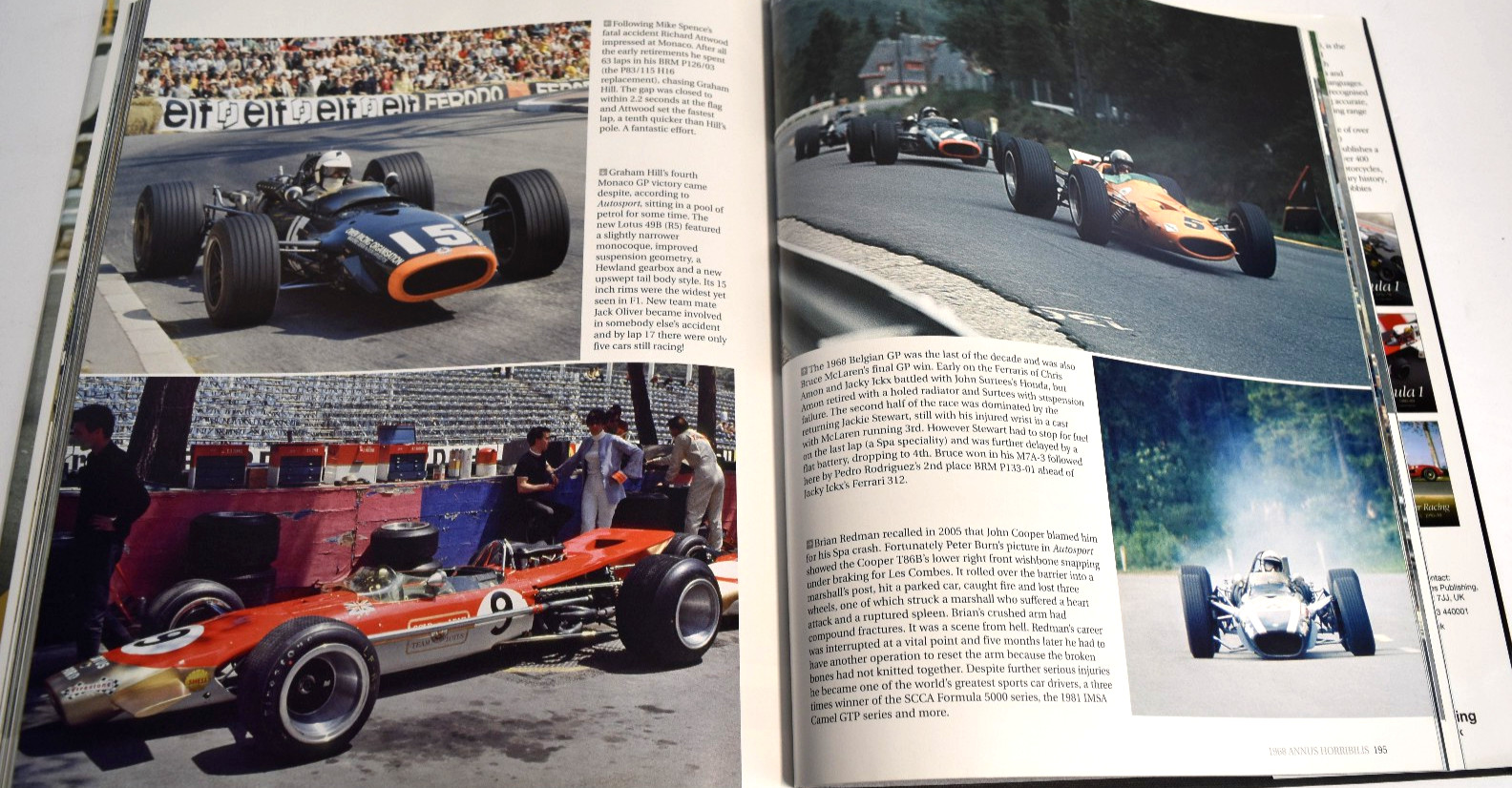 Formula 1 In Camera 1960 – 1969 Paul Parker 2006 1st Ed. Hardcover *VERY GOOD*