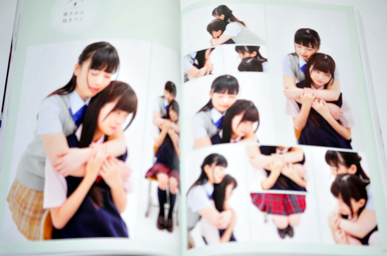 A collection of poses for drawing two people attracted to each other in the Yuri
