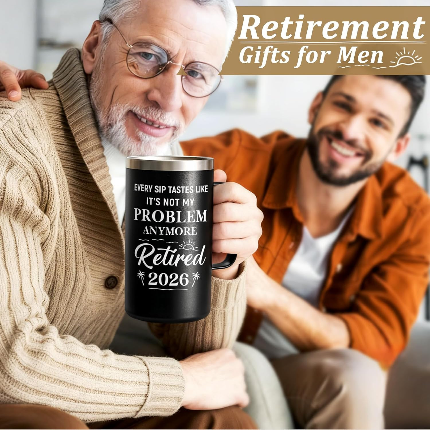 Retirement Gifts for Men, Every Sip Tastes like It’S Not My Problem Anymore 20Oz