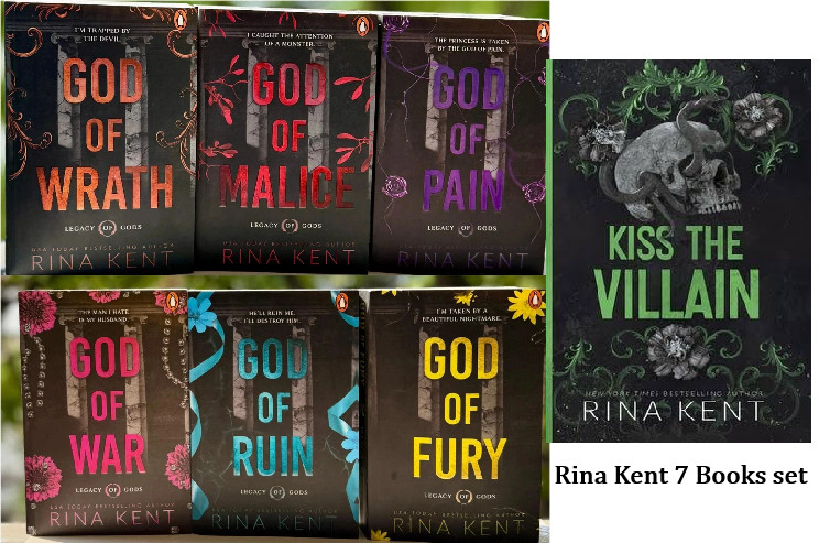Rina Kent 7 Book Set | Legacy of Gods Series Paperback | English USA STOCK
