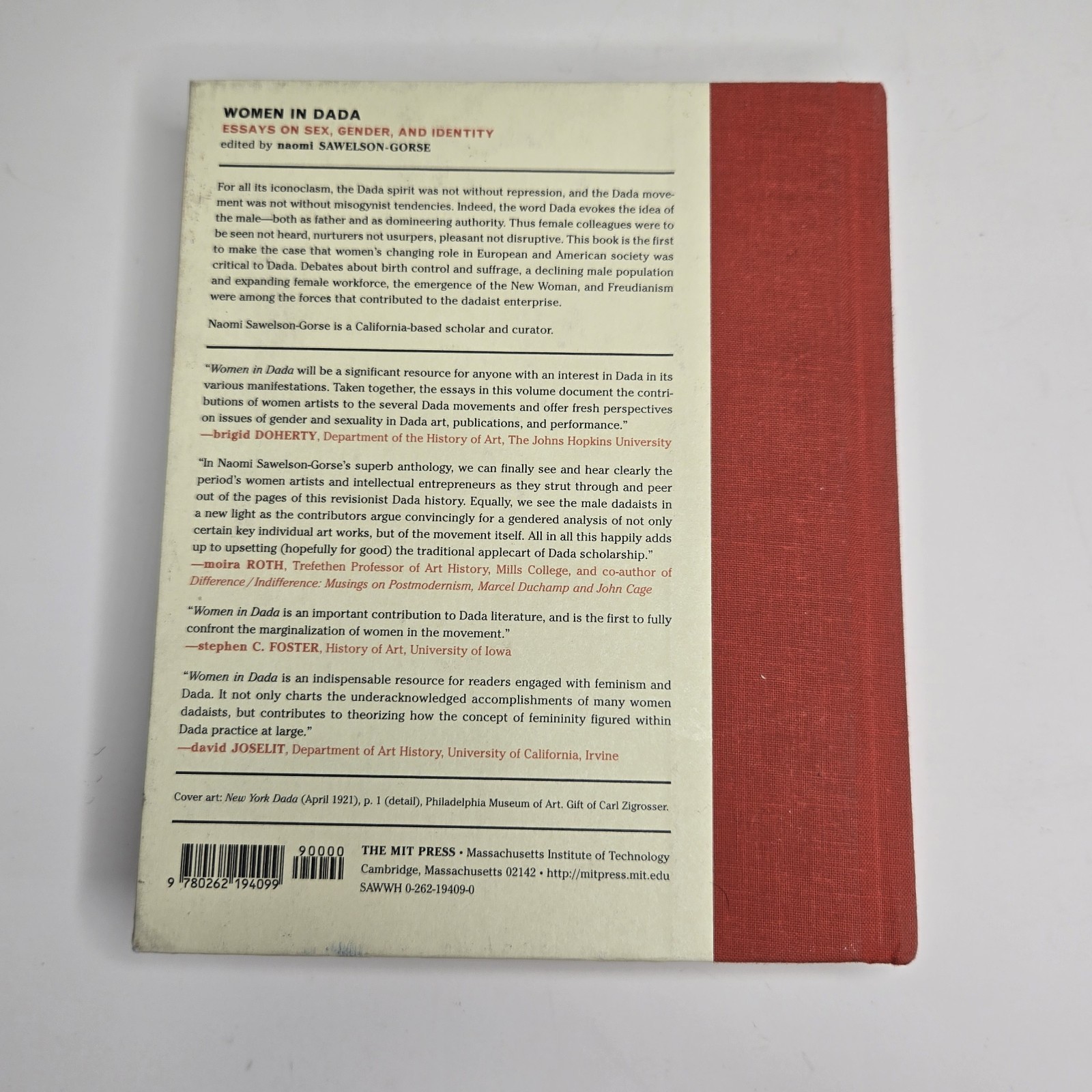 Women In DADA: Essays On Sex Gender & Identity (Sawelson-Gorse, Ed.) 1998 MIT HC