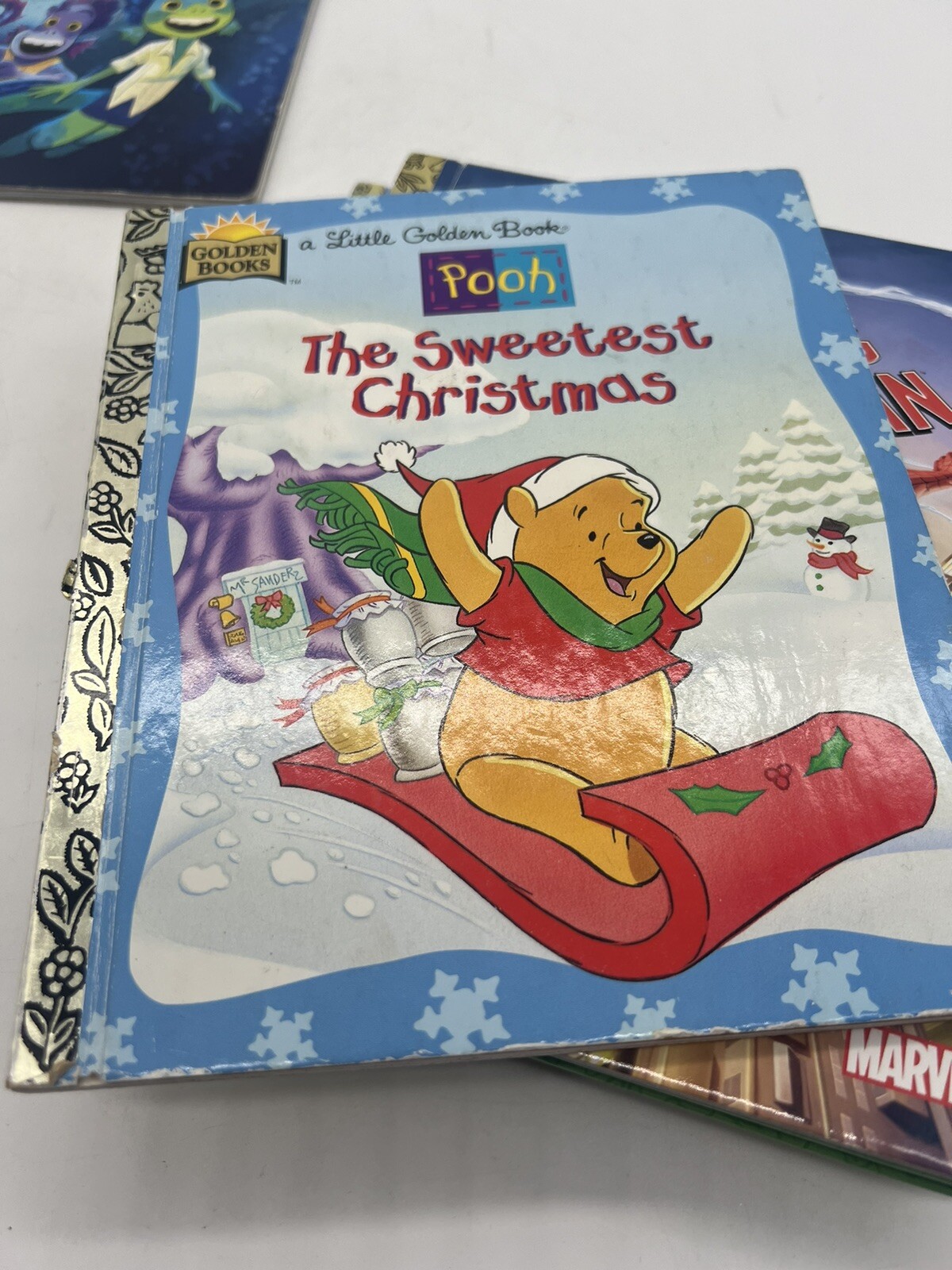 Lot of 7 Little Golden Books Newer 1990s-2020s Luca Christmas Nature Pooh Lion