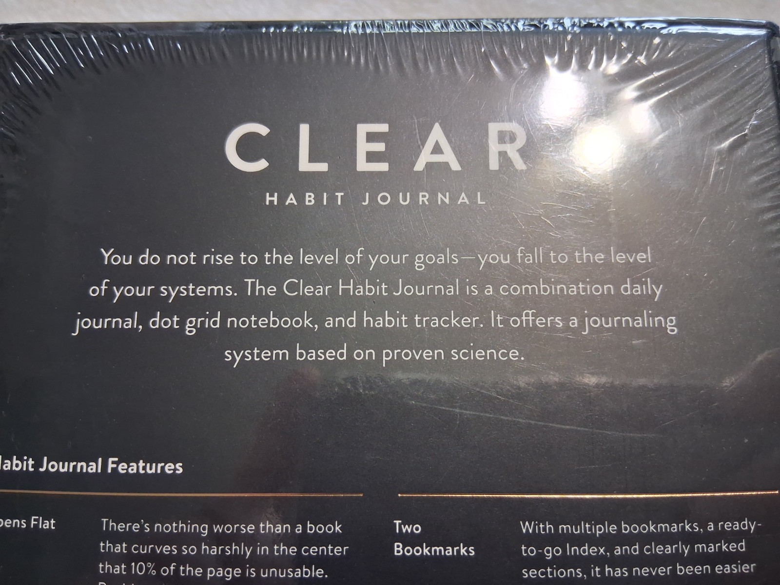Baronfig Clear Habit Journal Book Sealed Box Black Flagship James Clear NIP NEW