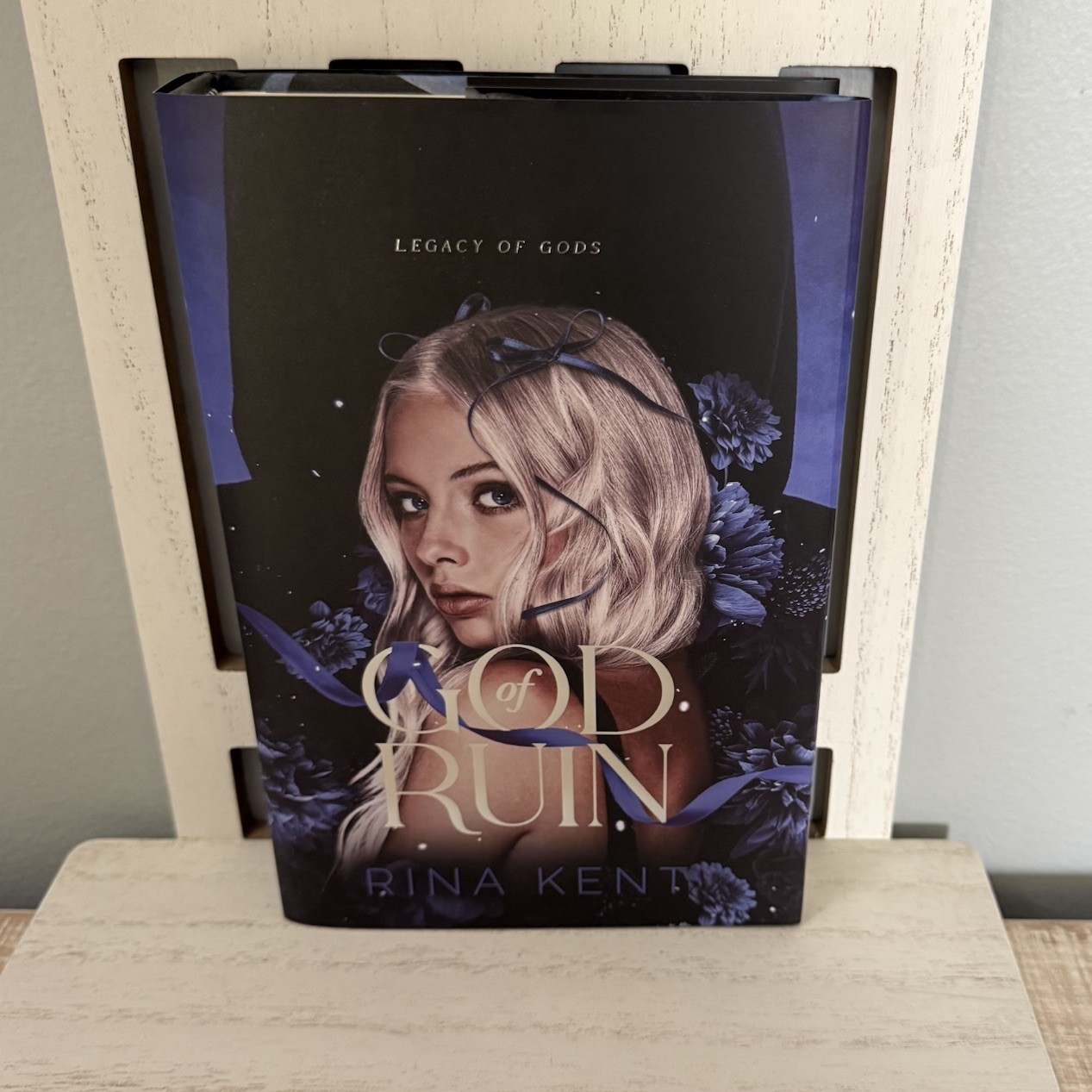 God of Ruin by Rina Kent w/OOP Discreet Hardback Book Legacy of Gods