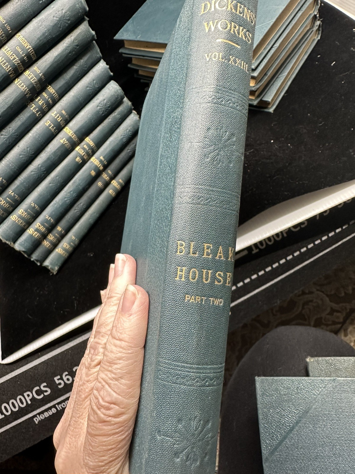 THE WORKS OF CHARLES DICKENS 1911 Collier 25 Volumes Set Vintage Lot