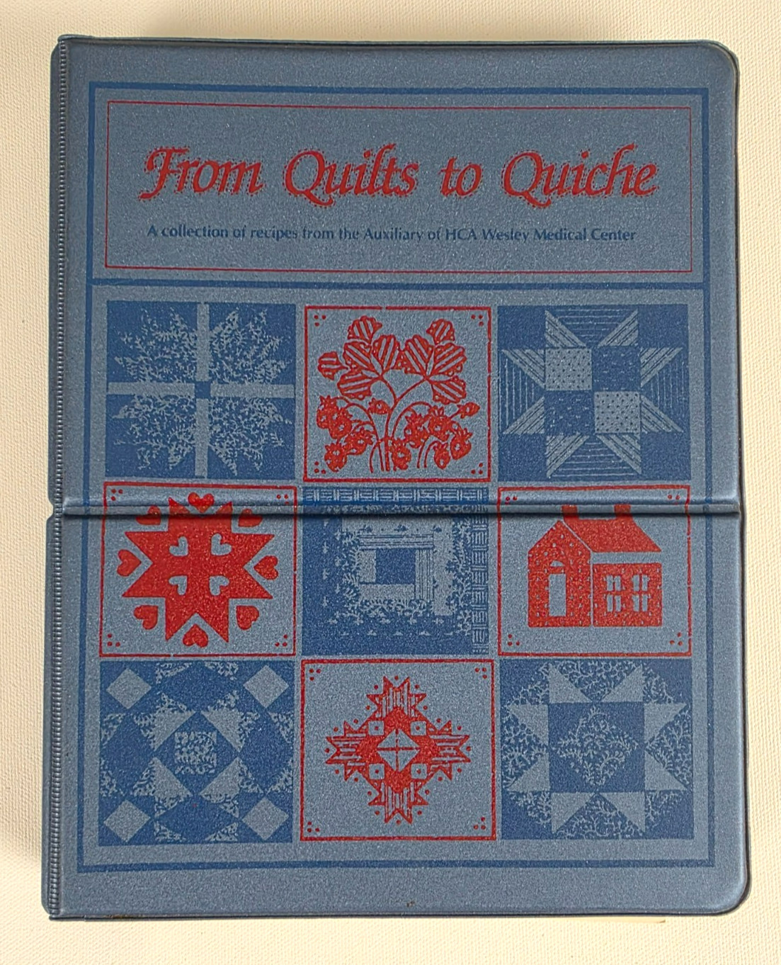 From Quilts To Quiche Cookbook Recipes 288 Pages Vintage Hardcover Notebook