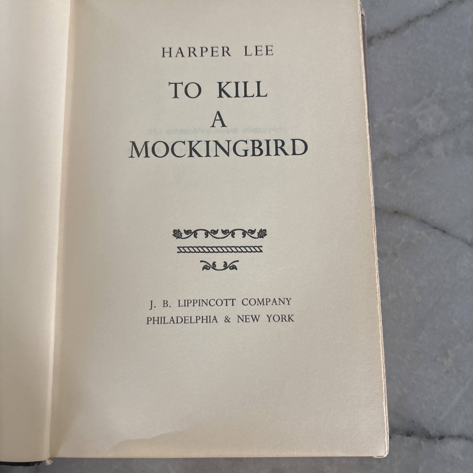 To Kill a Mockingbird Book Harper Lee Vintage 1st Edition Book Club Hardcover