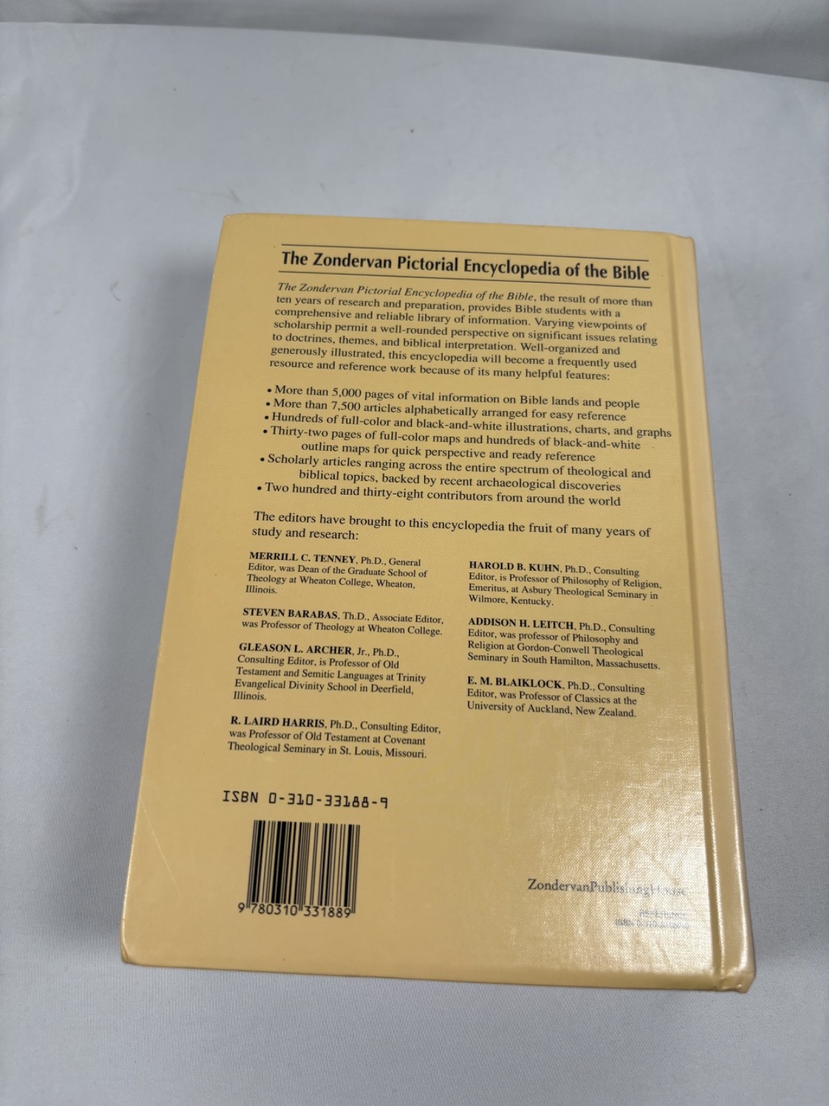 The Zondervan Pictorial Encyclopedia of the Bible Edited by Merrill C. Tenney