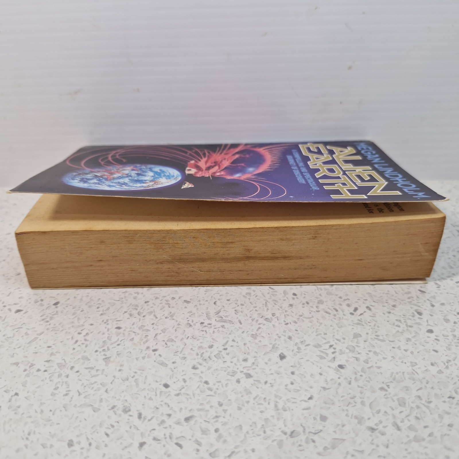 Alien Earth by Megan Lindholm Vintage Paperback Science Fiction Space Novel