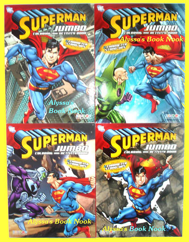SUPERMAN ~JUMBO COLORING & ACTIVITY BOOK SET~ 400 PAGES