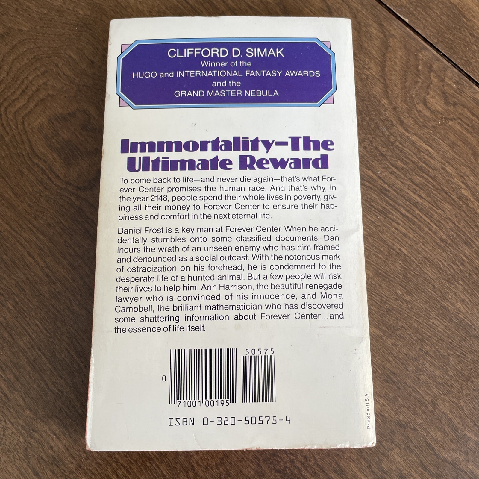 Why Call Them Back from Heaven? by Clifford Simak (1980, 1st Avon Print) Sci-fi