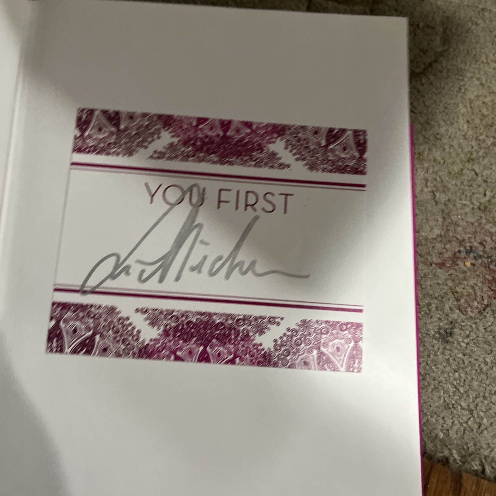 SIGNED Lea Michele You First Glee 1st/1st HB Autographed Book Plate First Ed