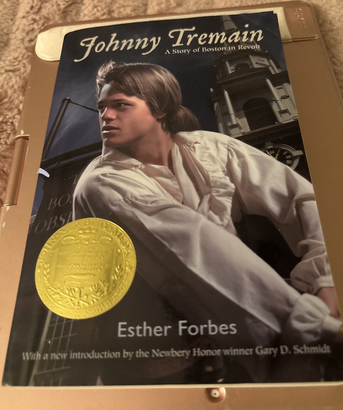 Johnny Tremain by Esther Hoskins Forbes paperback book young read