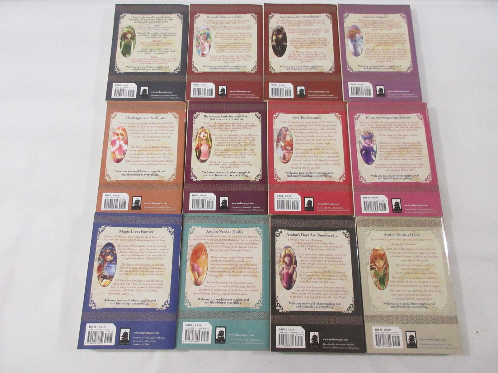 Avalon Web of Magic Series Complete Set 12 Books Rachel Roberts Fantasy Rare
