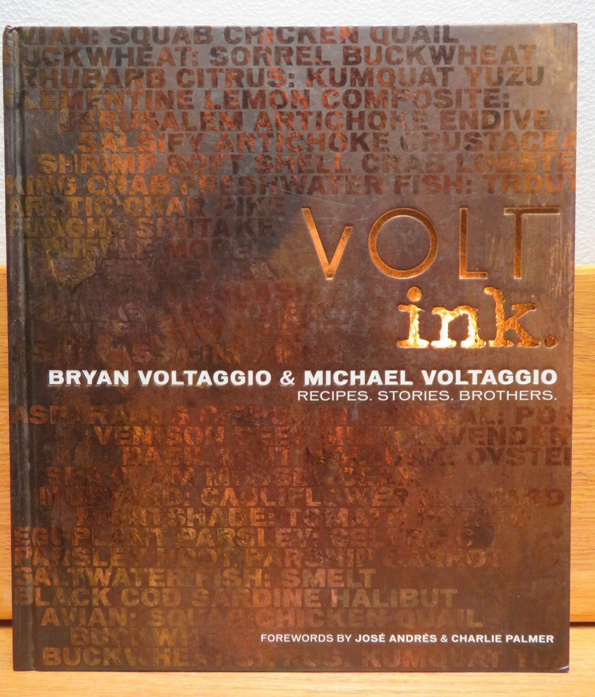 VOLT Ink : Recipes, Stories, Brothers by Bryan & Michael Voltaggio 2011 signed