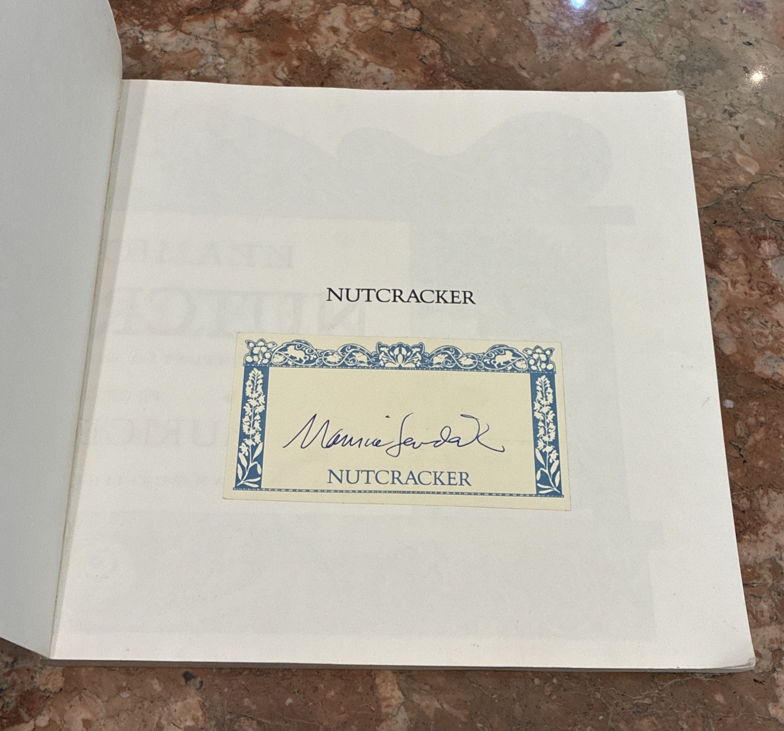 Signed Book Maurice Sendak Nutcracker ETA Hoffman Vintage Children’s Books 1984