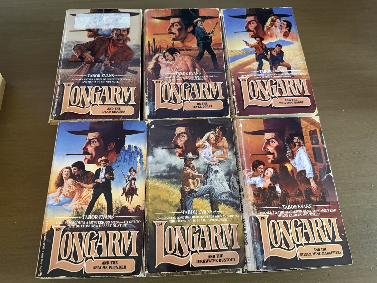 Longarm by Tabor Evans 18 Adult western paperback Books