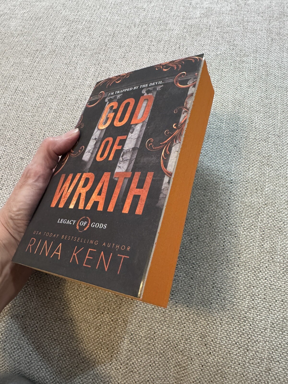 God of Wrath Rina Kent Signed Deluxe First Print Sprayed Edge Legacy Of Gods New