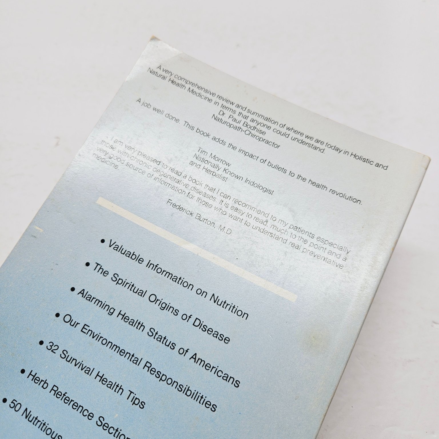 Spiritual Nutrition / Healthy Foods Handbook – Keith T. Wright 1989 Pbk
