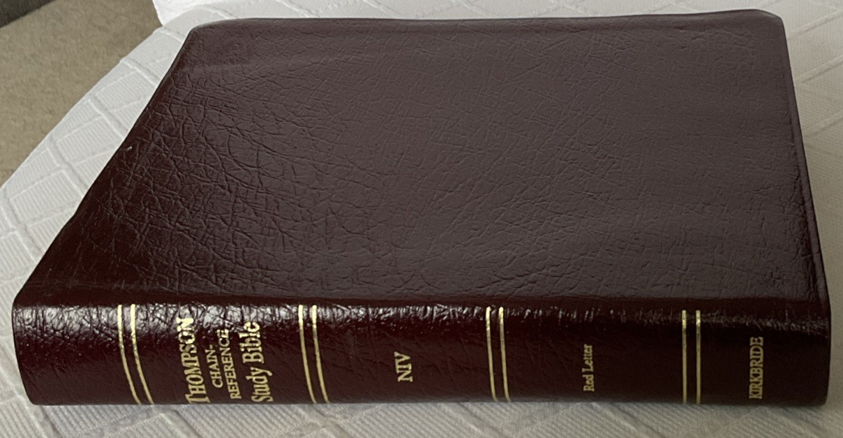 LIKE NEW***THOMPSON CHAIN-REFERENCE BIBLE***NIV***GENUINE LEATHER