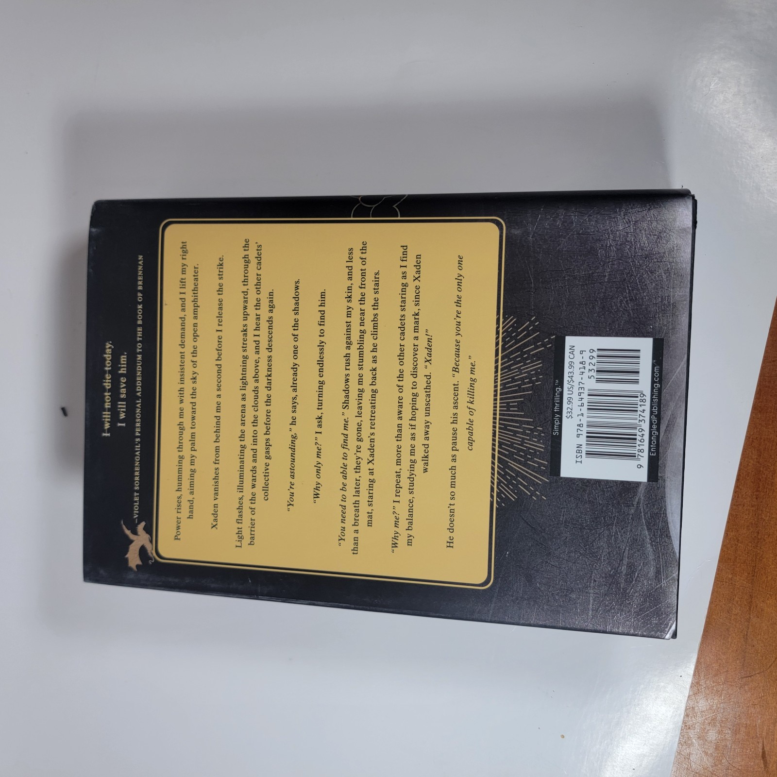 Onyx Storm (Wing and Claw Collection) by Rebecca Yarros (Hardcover) SEE DESC
