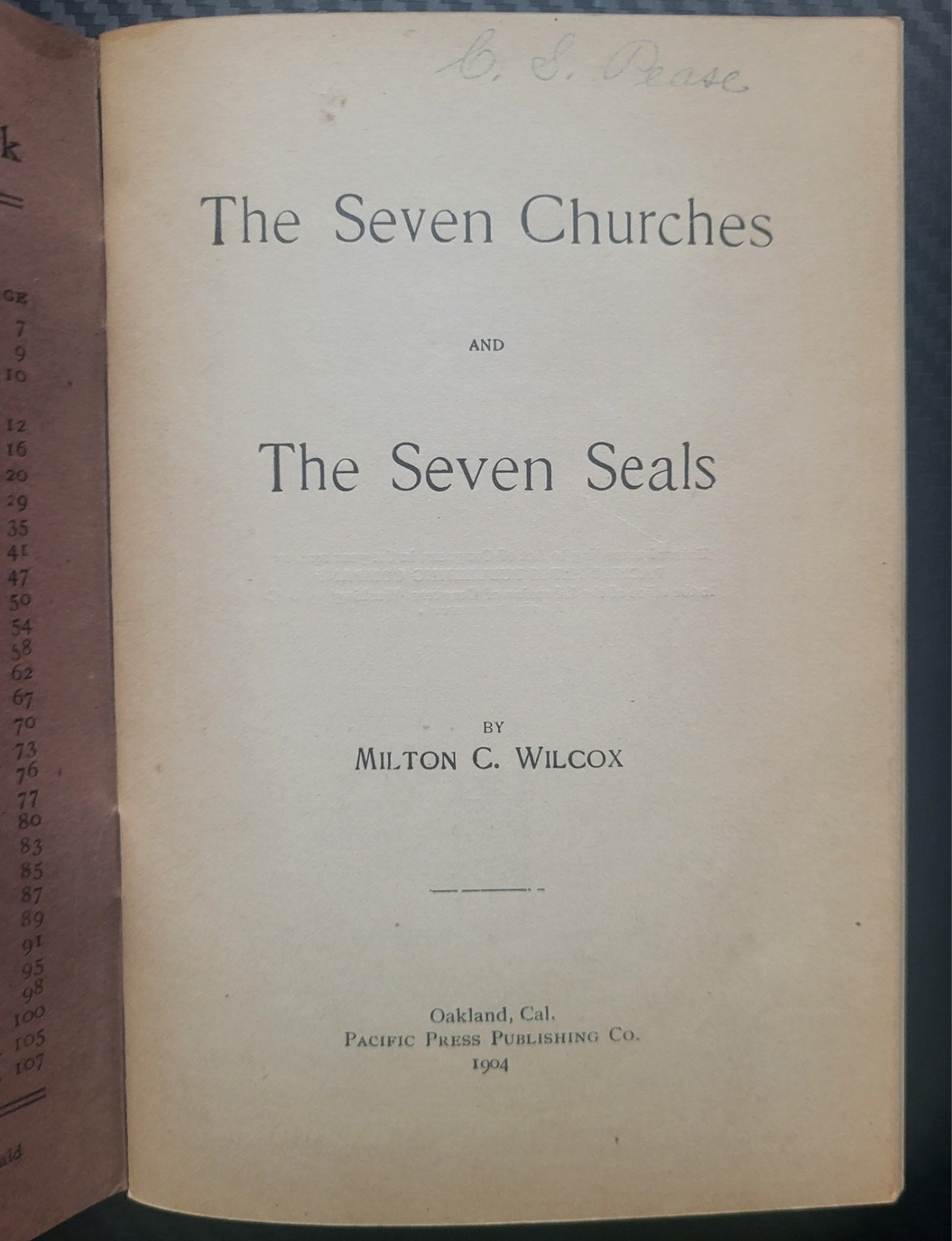 Bible Students Library, No 184 – The Seven Churches – Pacific Press Pub – 1904