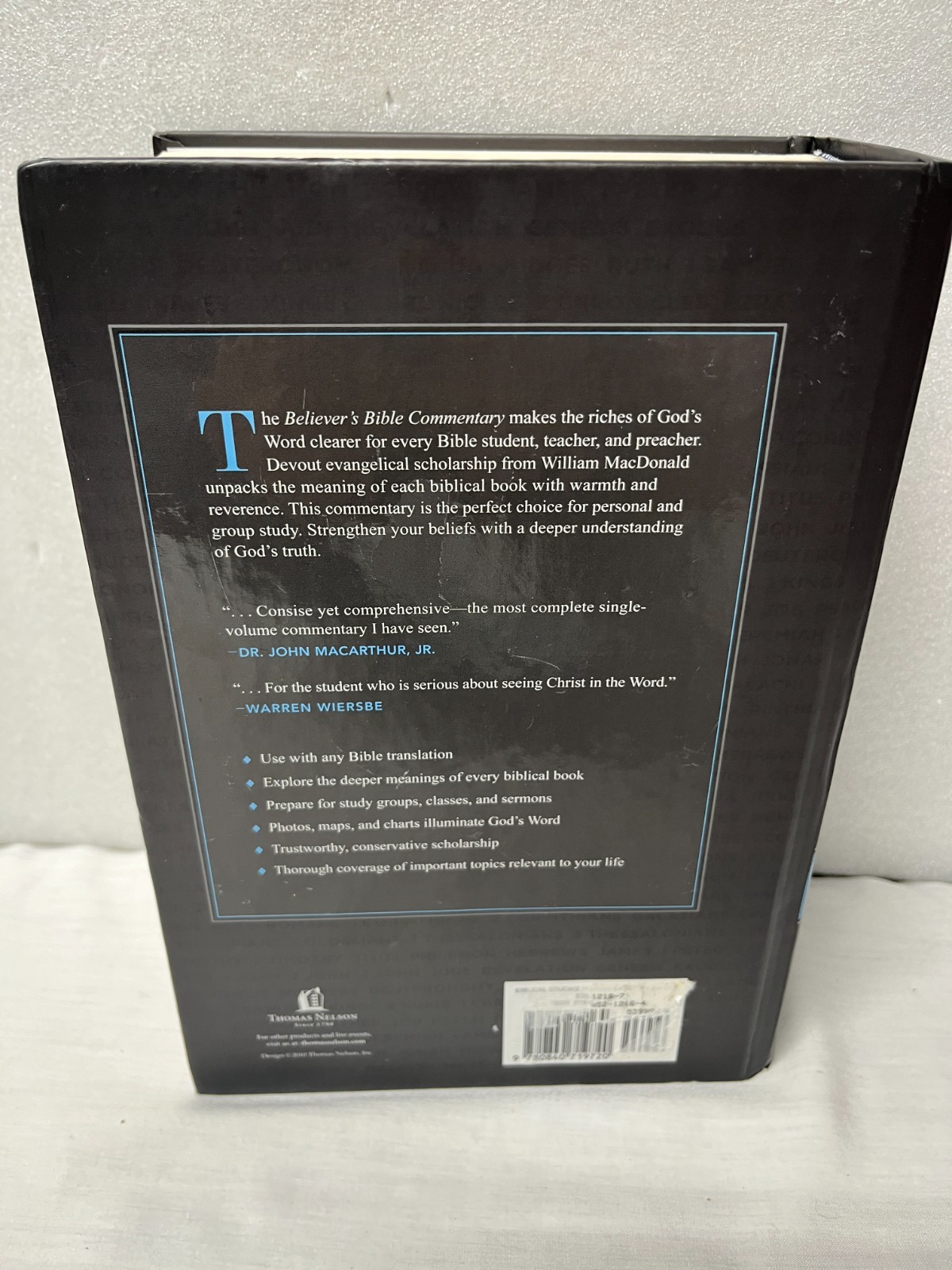 Believer’s Bible Commentary by William MacDonald (1995, Hardcover)