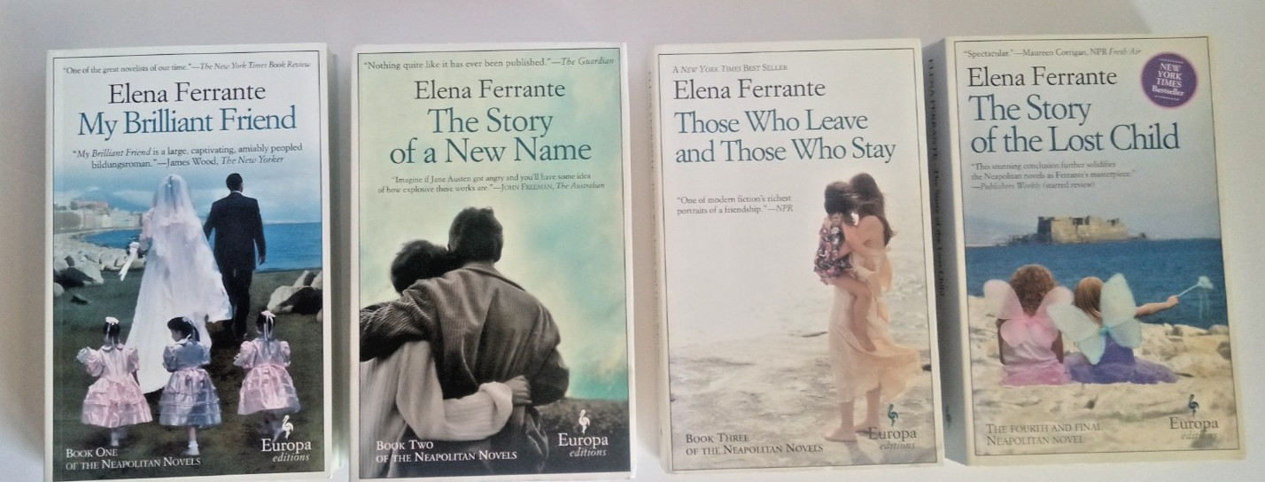 Elena Ferrante Lot Neapolitan Novels Complete Series Set 4 Books Europa 1-4