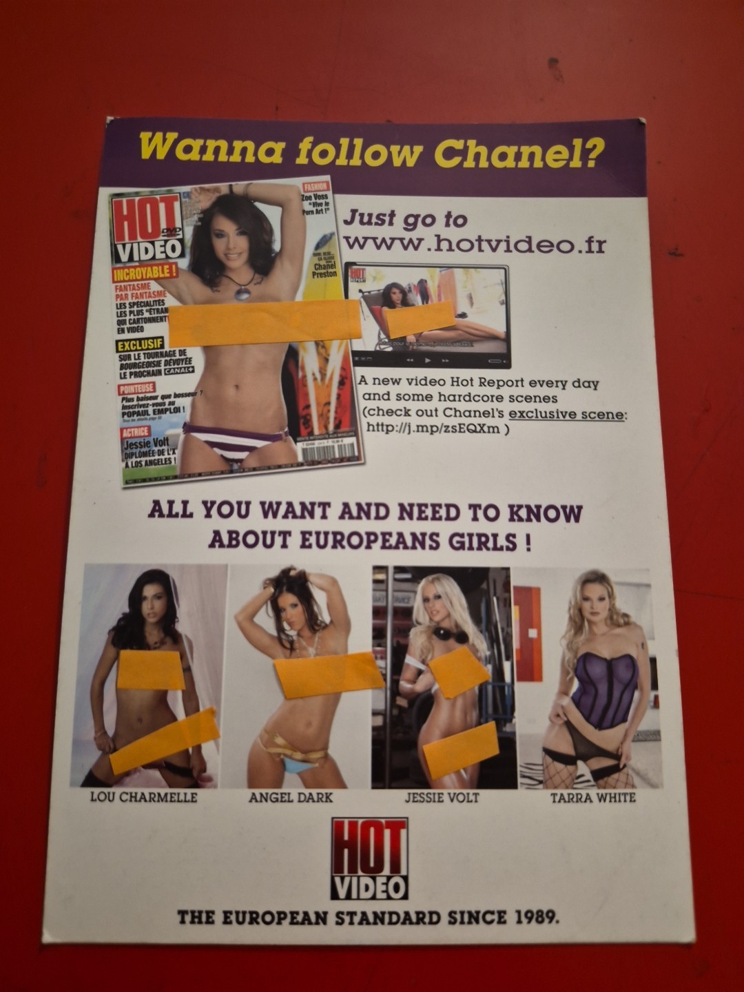 CHANEL PRESTON HOT VIDEO MAG SIGNED 6 By 8 Inches FREE Shipping!