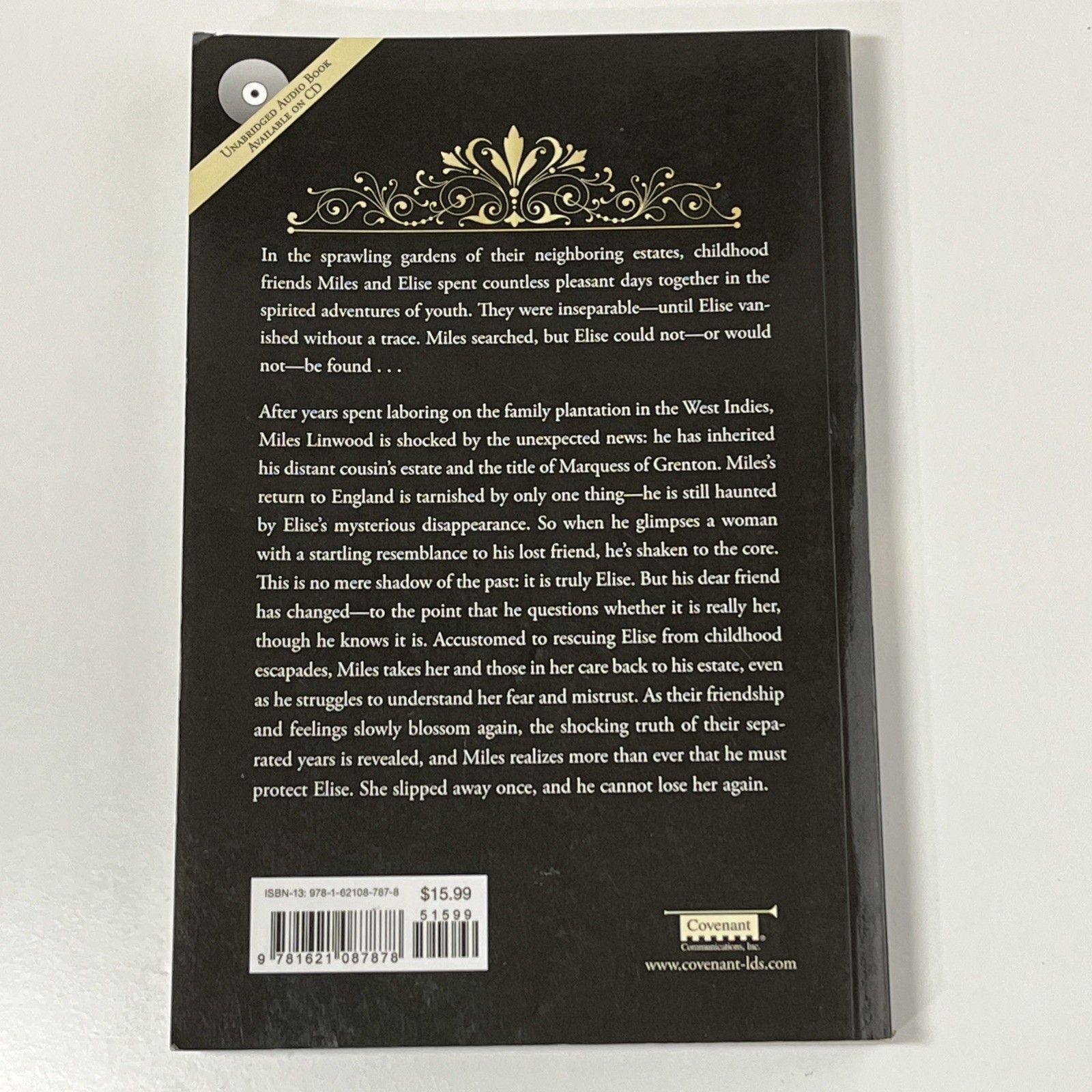 For Elise – A Regency Romance by Sarah M. Eden 2014 Covenant Romance Ppbk