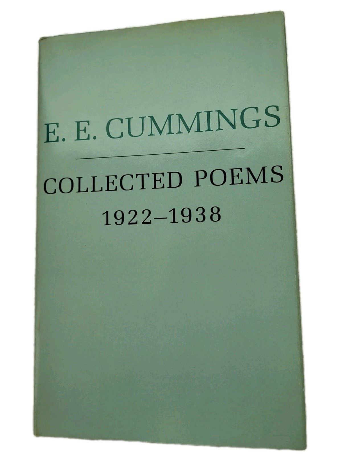 Hardcover Book: e.e. cummings Collected Poems 1922-1938, VG Condition