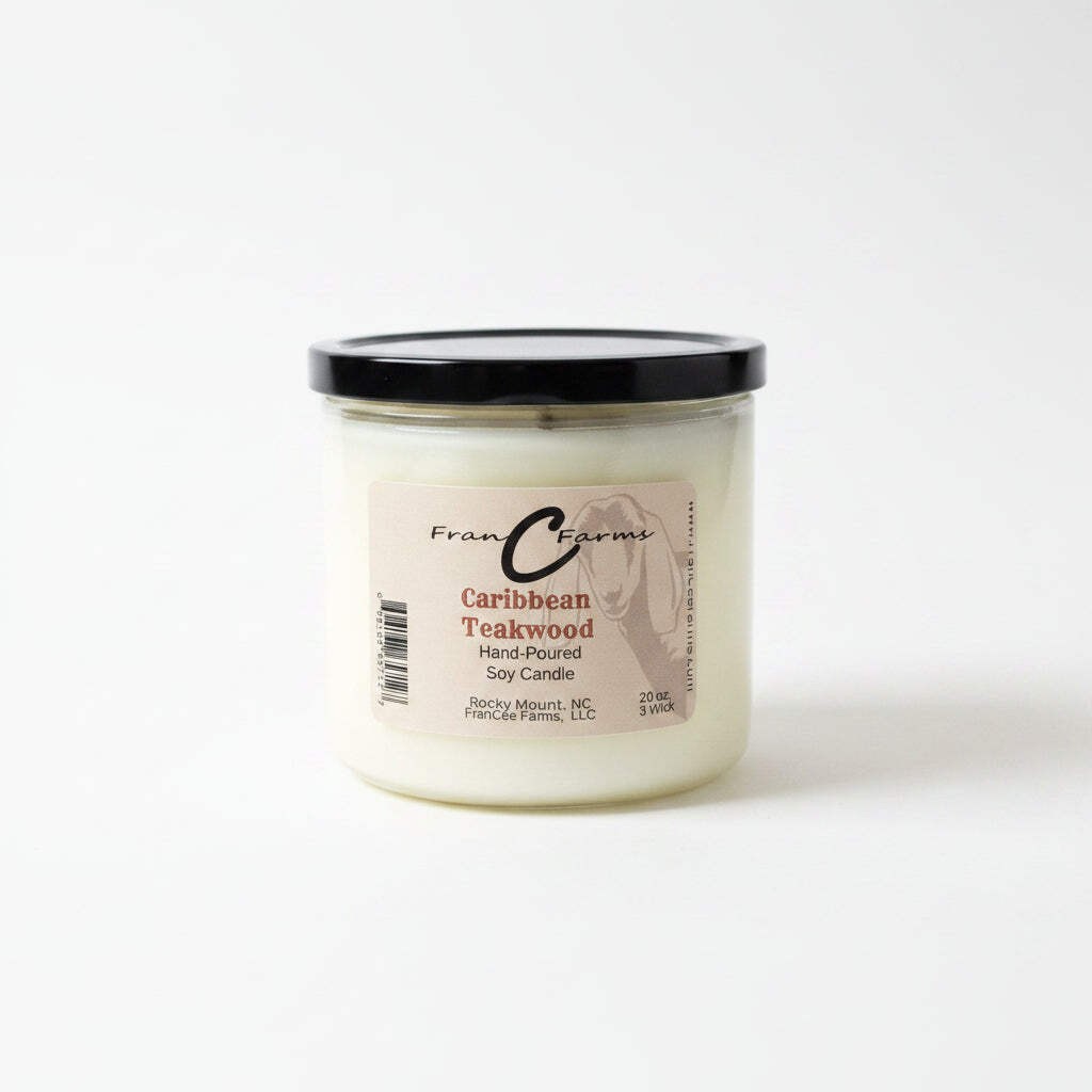 Caribbean Teakwood 3-Wick Candle