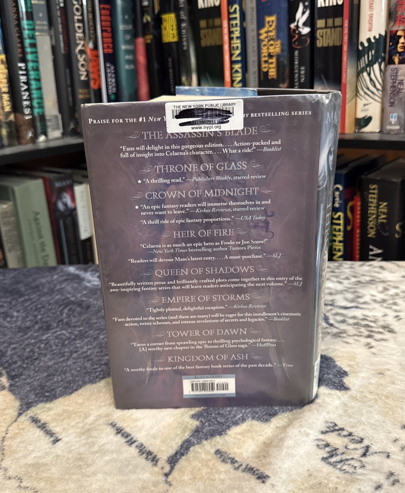 Throne of Glass – Sarah J Maas (Hardcover) Late Print, Original Cover, Ex-Lib.